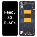 OPPO Reno6 5G (2021) LCD touch screen with frame (Original Service Pack) [Black] 4907749